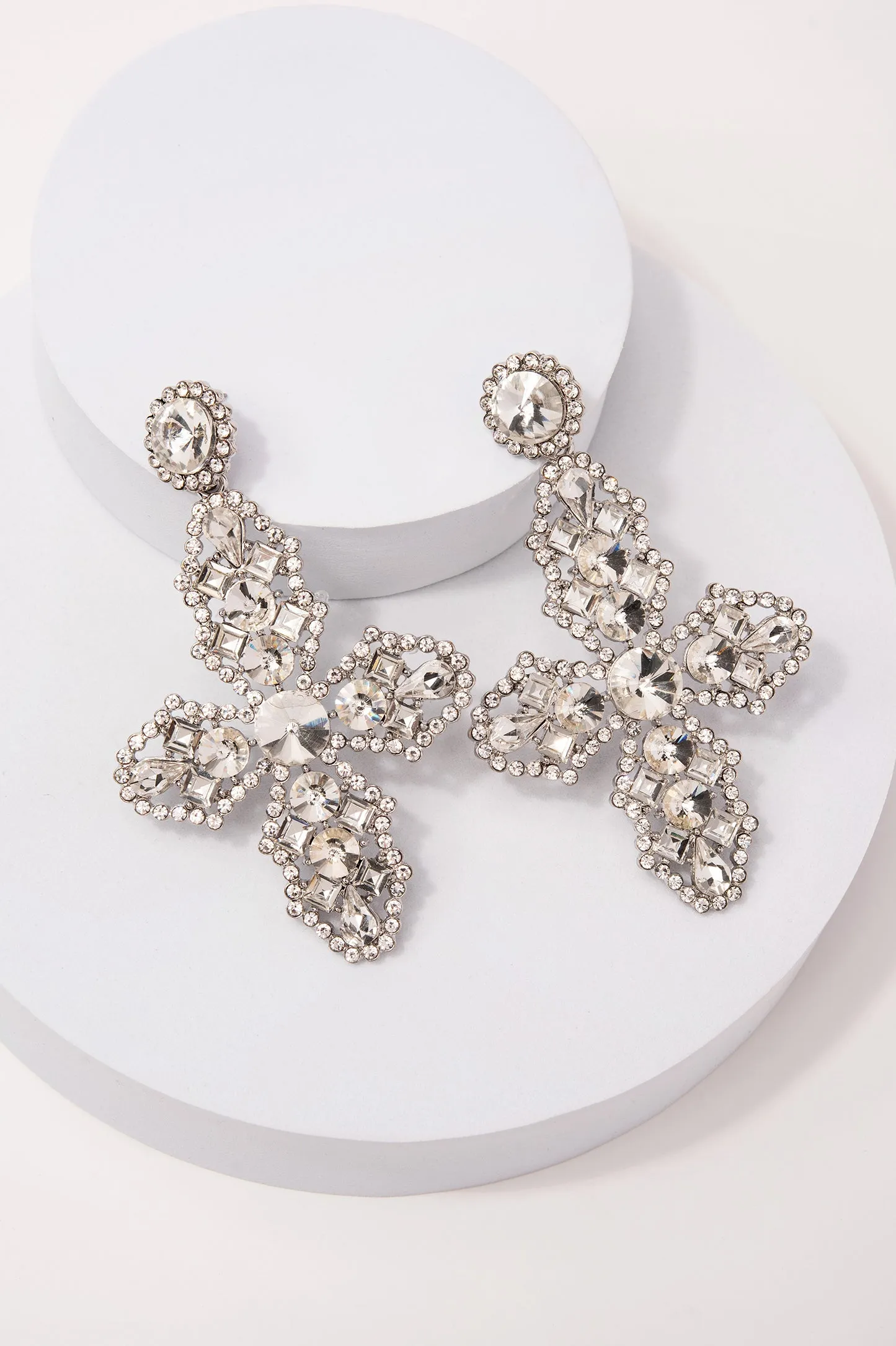 Lorraine Rhinestone Drop Earrings