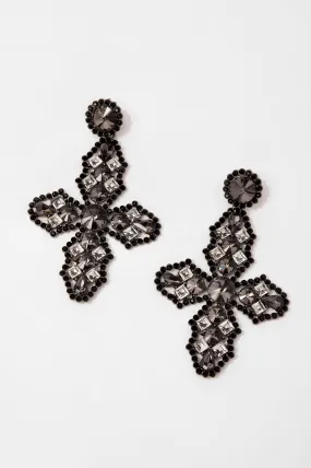 Lorraine Rhinestone Drop Earrings