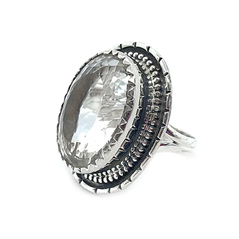 Meir Clear Quartz Boho Ring