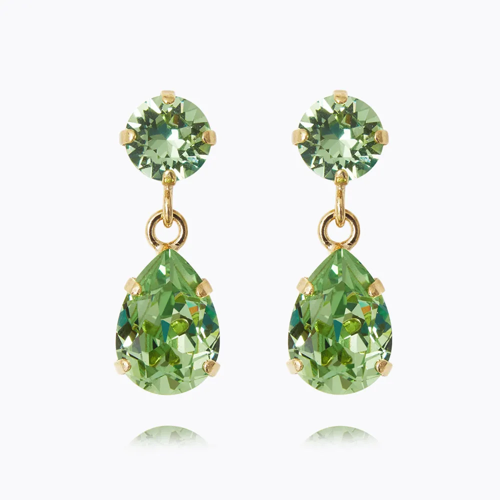 Mini Drop Earrings / Peridot