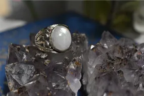 Optimal Moonstone Vesta Ring with Sparkling Accents