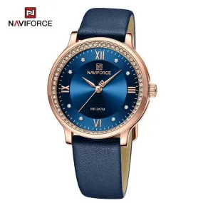 Naviforce Ladies Leather Strap Watch