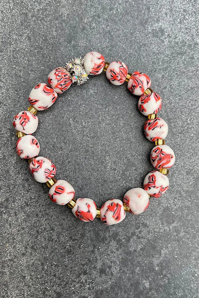 Naya Hand Painted Bead Bracelet