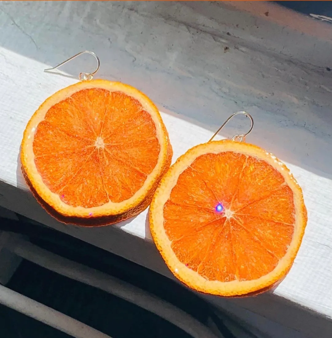 Orange Earrings