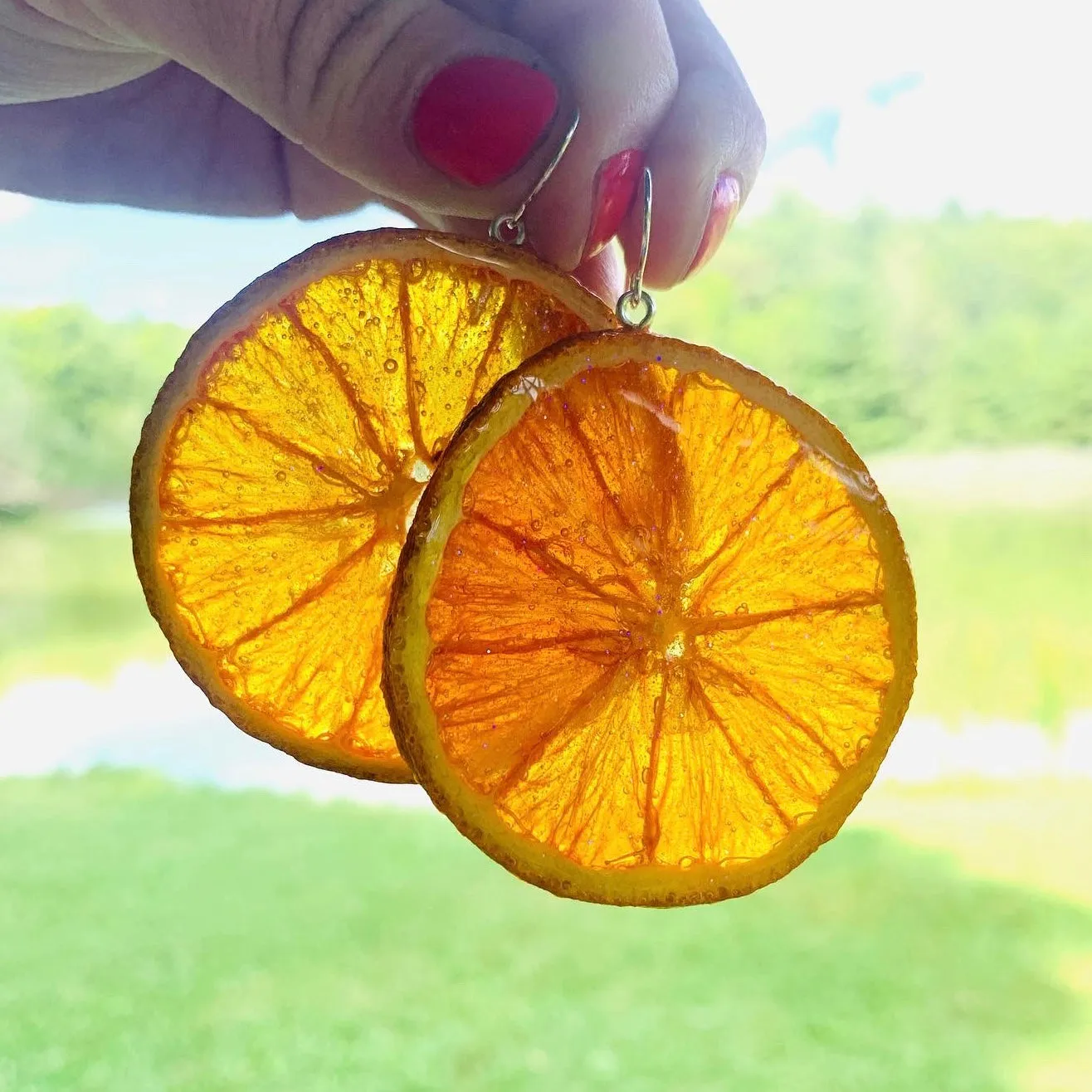 Orange Earrings