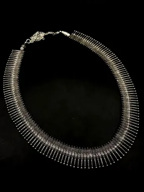 Oxidised German Silver Long haaram Necklace !