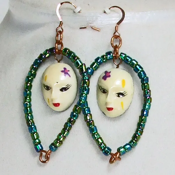 Palixena Bead Face Earrings