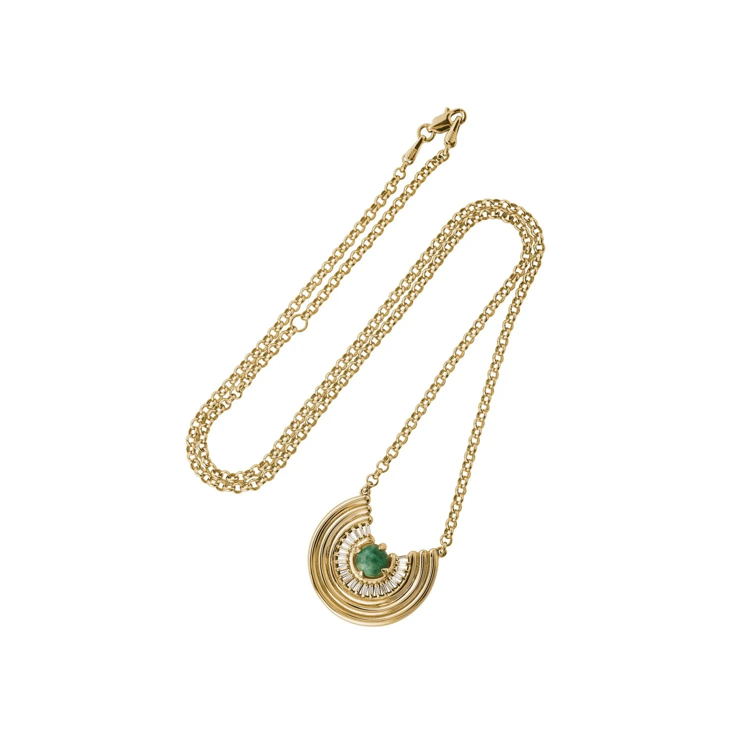 Revival Baguette Necklace Jade