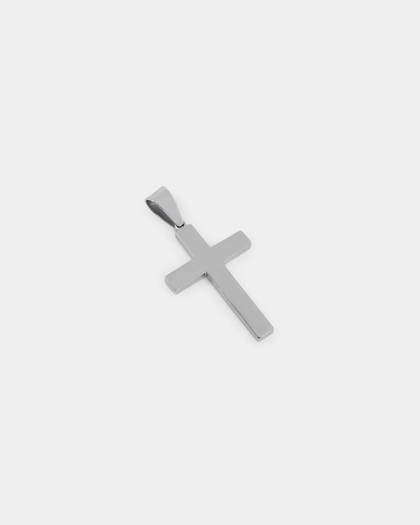 Saint Morta Textured Cross Pendant White Gold