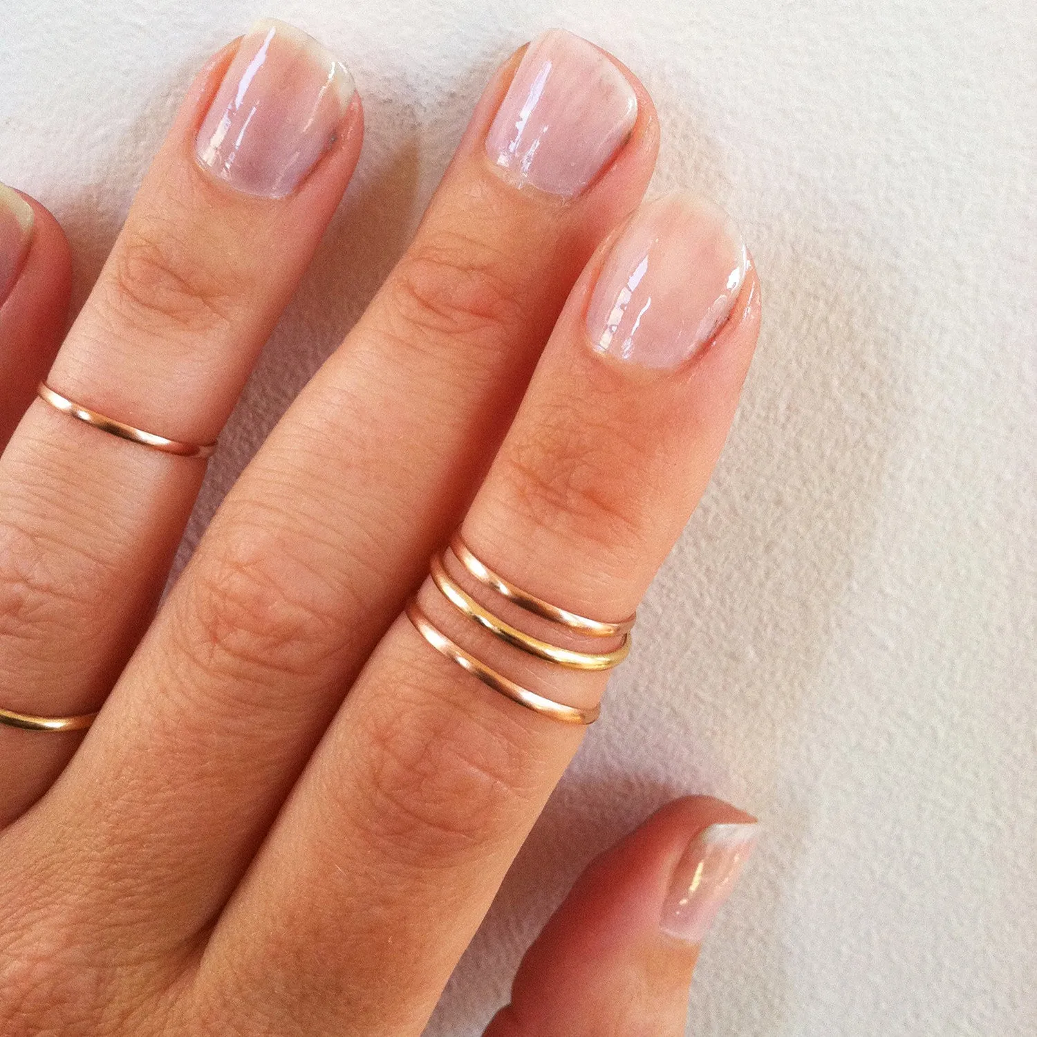 Set of 2 Stacking Knuckle Rings