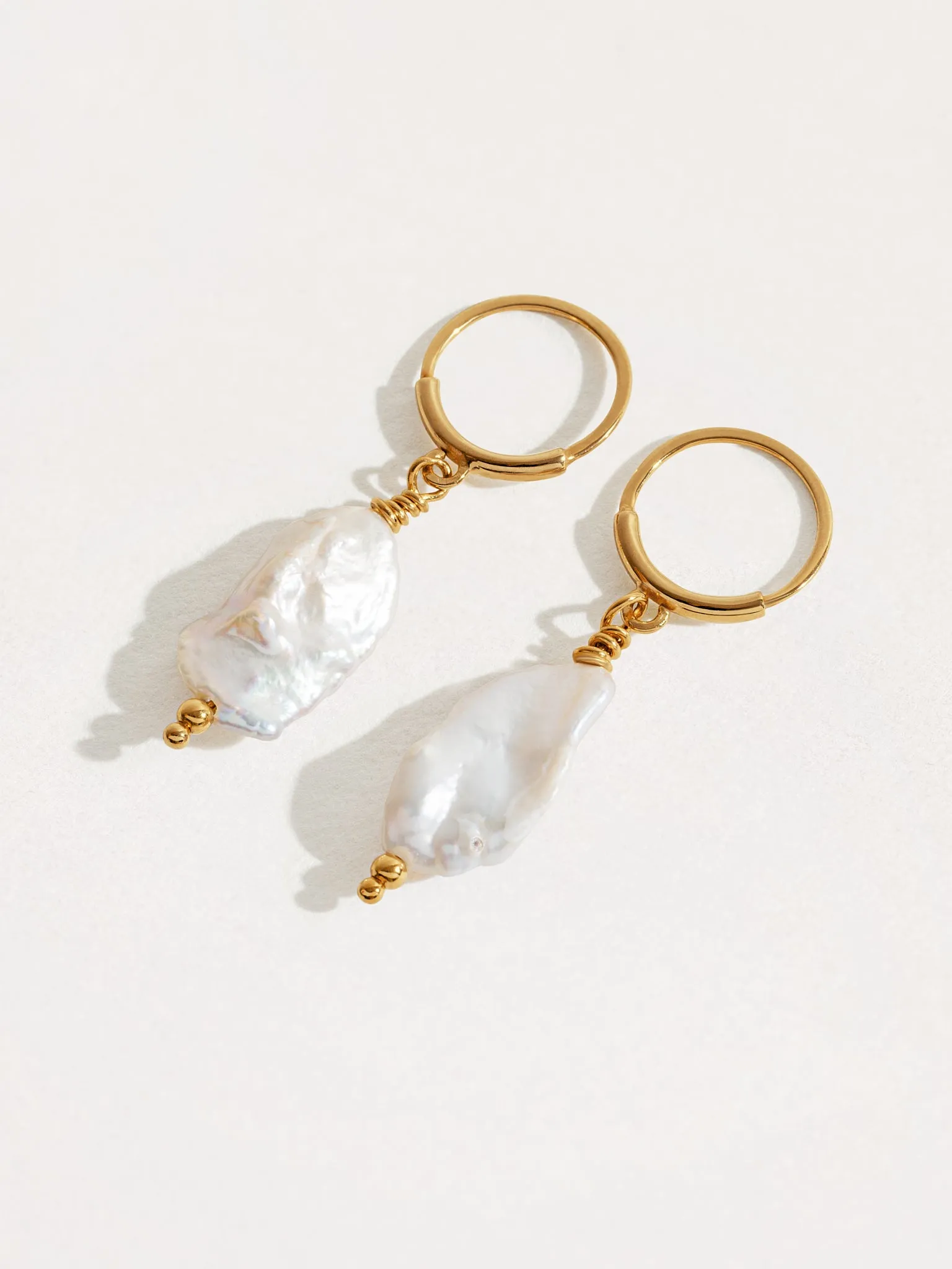 Setima Pearl Hoop Earrings