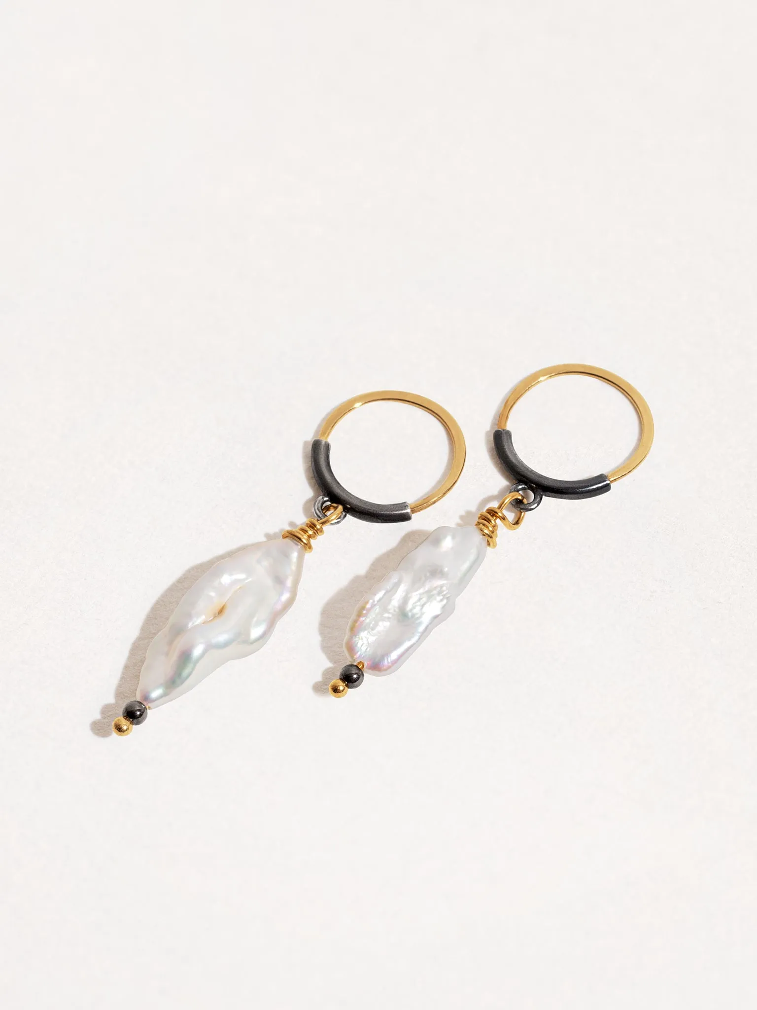 Setima Pearl Hoop Earrings