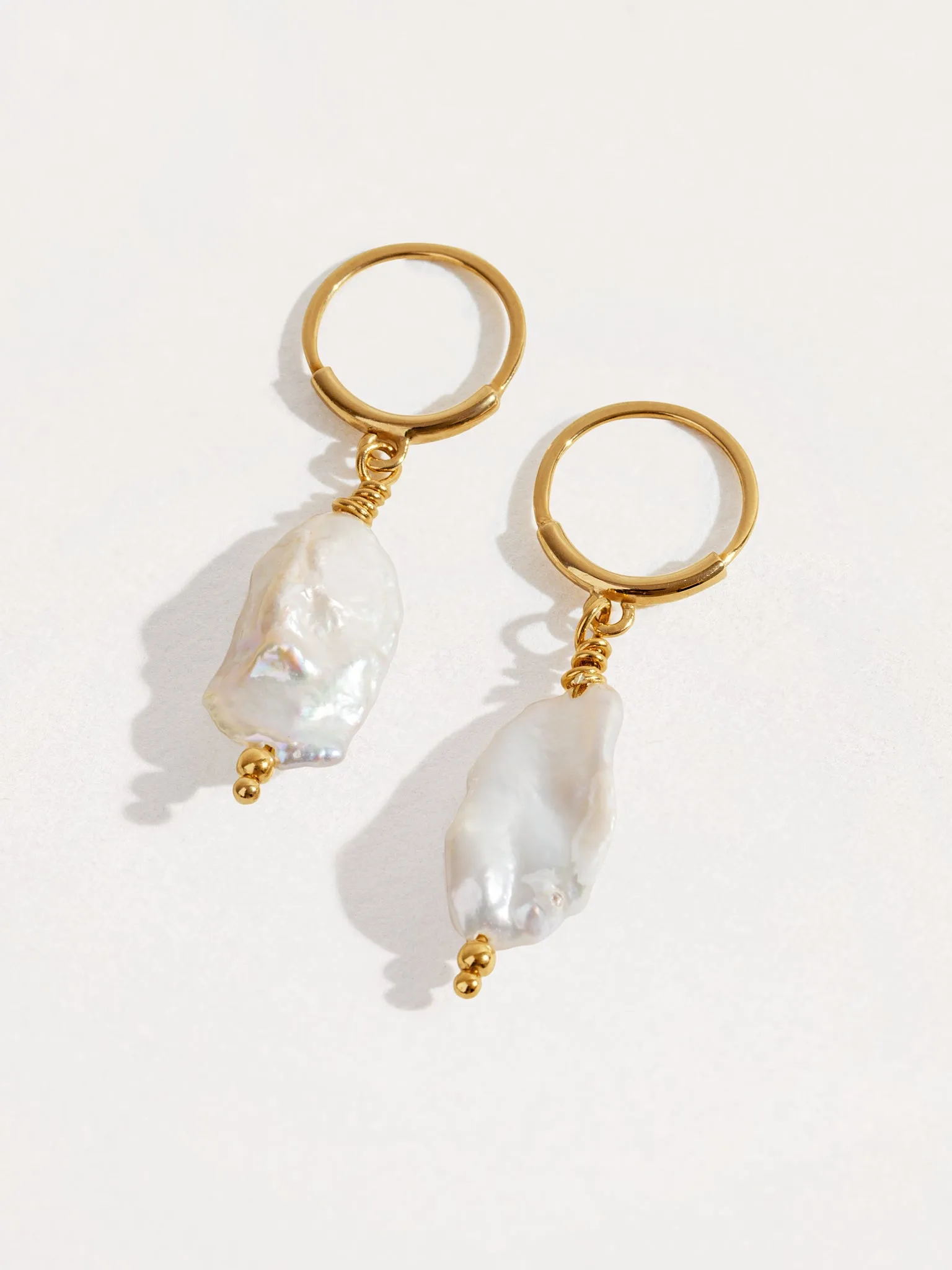 Setima Pearl Hoop Earrings