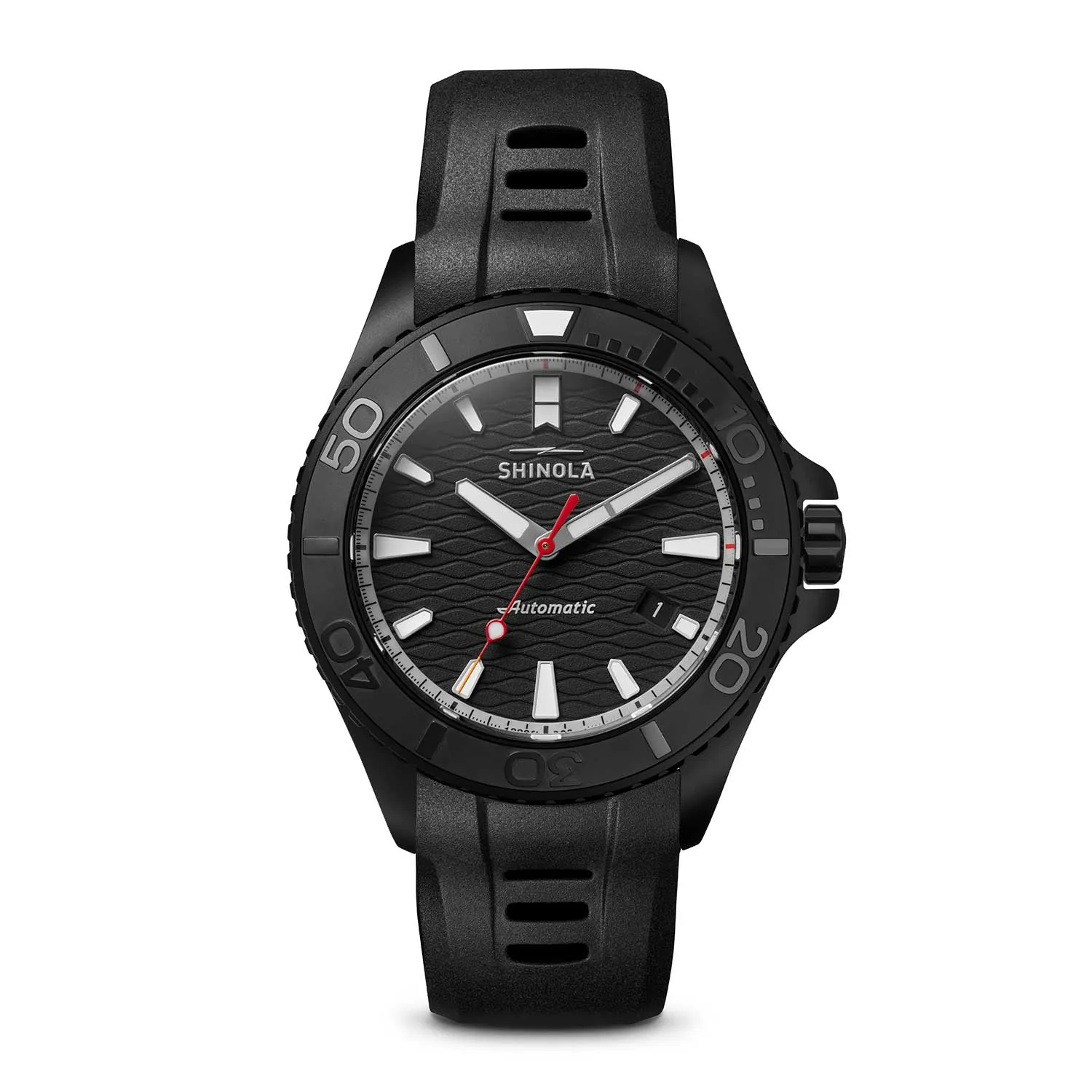 Optimized Title: Black Shinola 43mm Ceramic Monster Automatic Watch (Model: S0120274078)