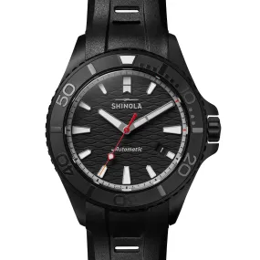 Optimized Title: Black Shinola 43mm Ceramic Monster Automatic Watch (Model: S0120274078)