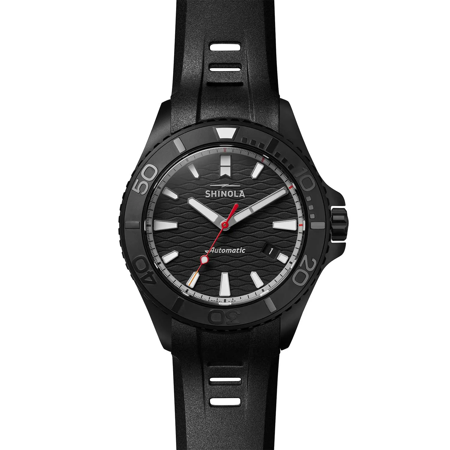 Optimized Title: Black Shinola 43mm Ceramic Monster Automatic Watch (Model: S0120274078)