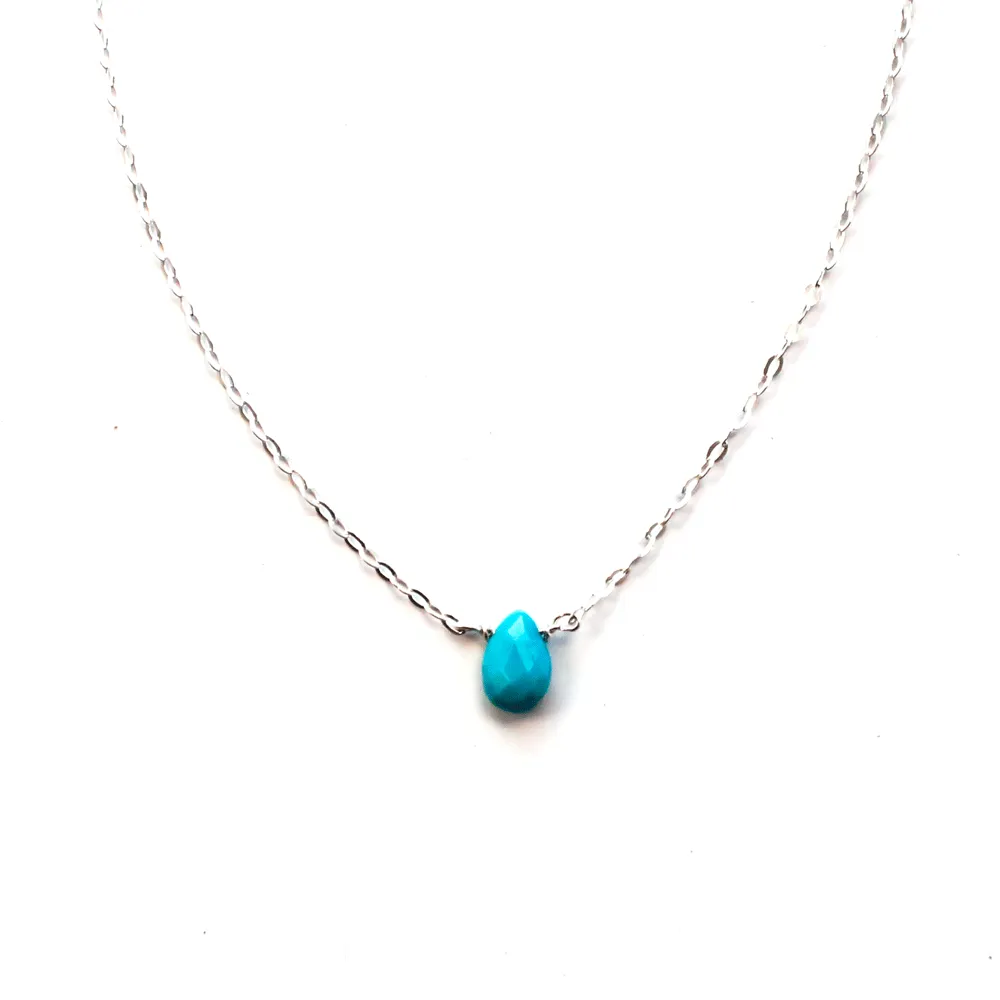 Short Gemstone Necklace - Turquoise