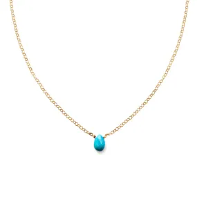 Short Gemstone Necklace - Turquoise