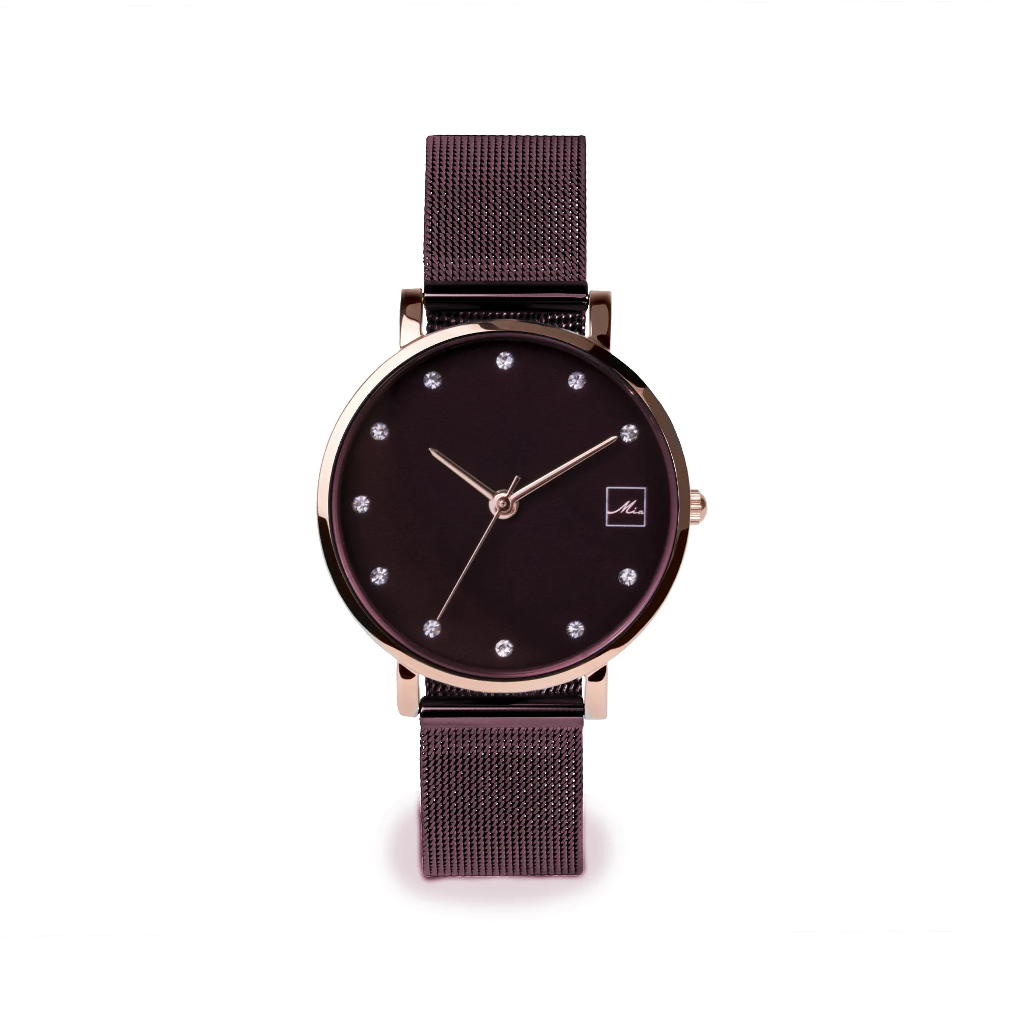 Small stainless steel stones watch