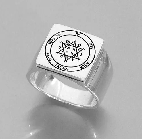 Solomon Seal Ring for Tranquility and Equilibrium. King Solomon's Ring.