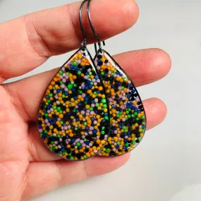 Sprinkle Teardrop Drop Earrings