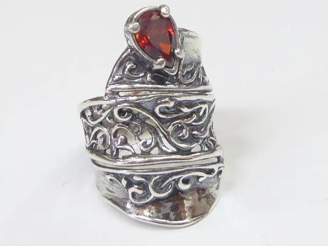 Sterling silver ring for woman Silber Ringe. Bague.