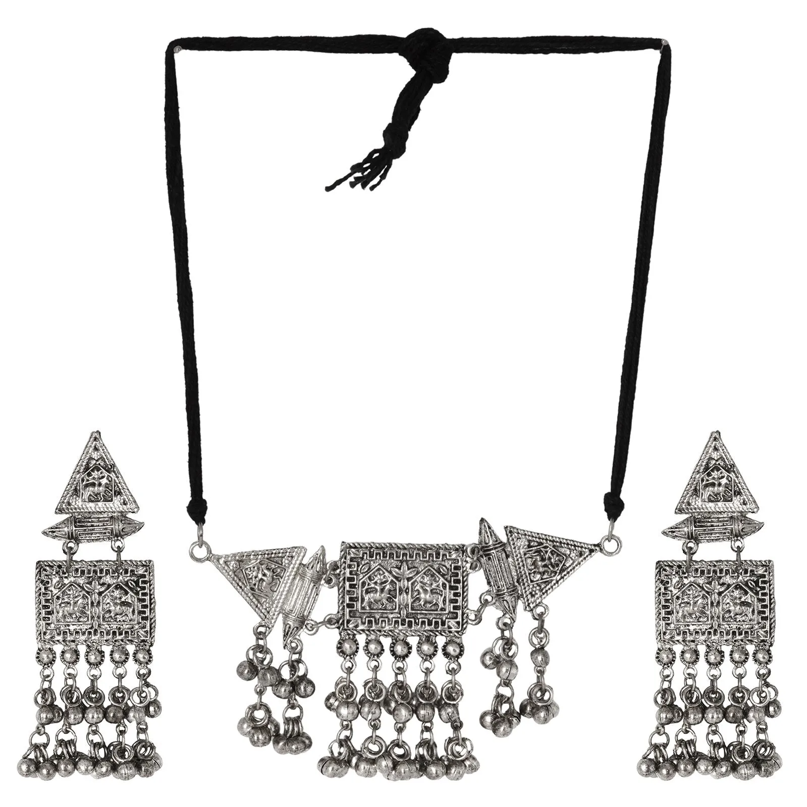 Teejh Snigda Silver Oxidised Jewelry Gift Set