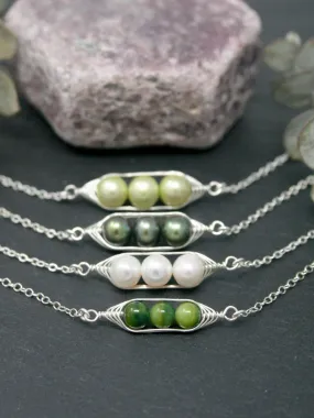 Three peas in a pod bracelet [made to order]