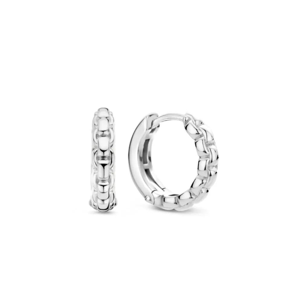 Ti Sento Link Hoop Earrings