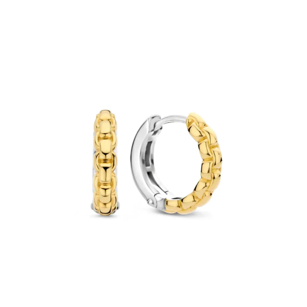 Ti Sento Link Hoop Earrings