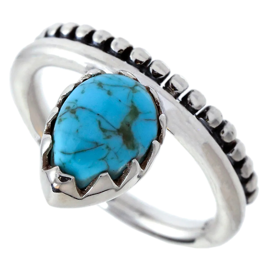 Turquoise Dew Drop Ring