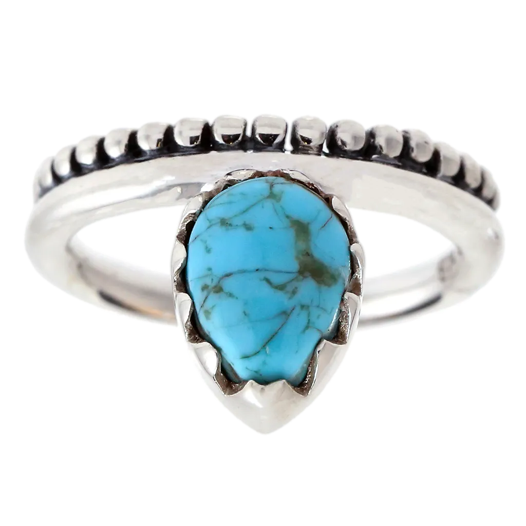 Turquoise Dew Drop Ring