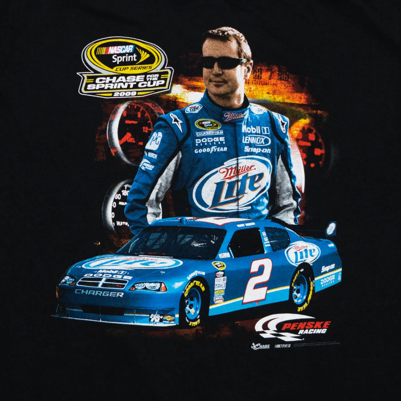 Vintage '09 Chase for the Spring Cup NASCAR #2 Tee (L)