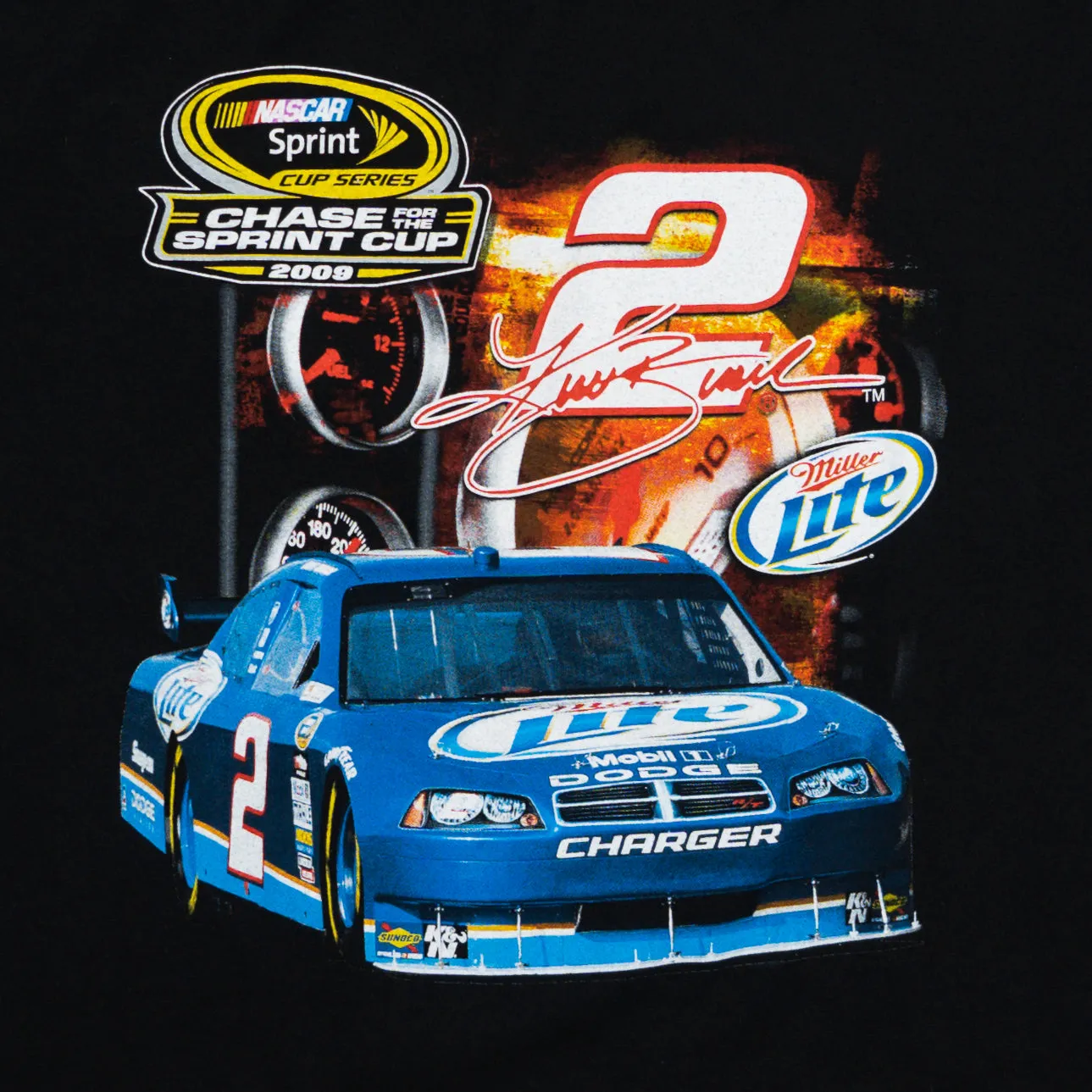 Vintage '09 Chase for the Spring Cup NASCAR #2 Tee (L)