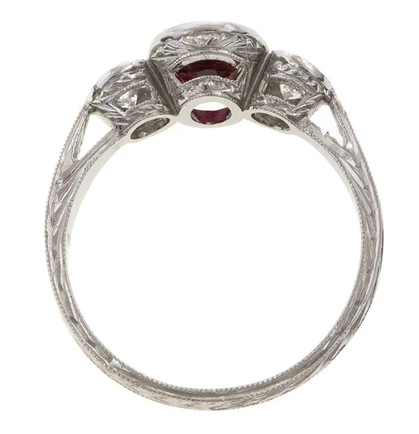 Vintage Ruby & Diamond Ring