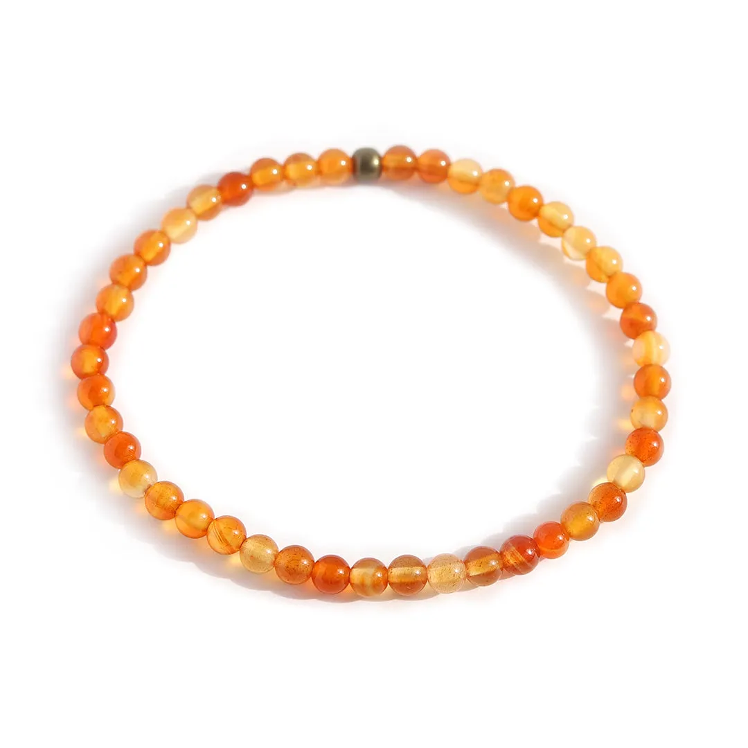 Vitality Carnelian Delicate Bracelet