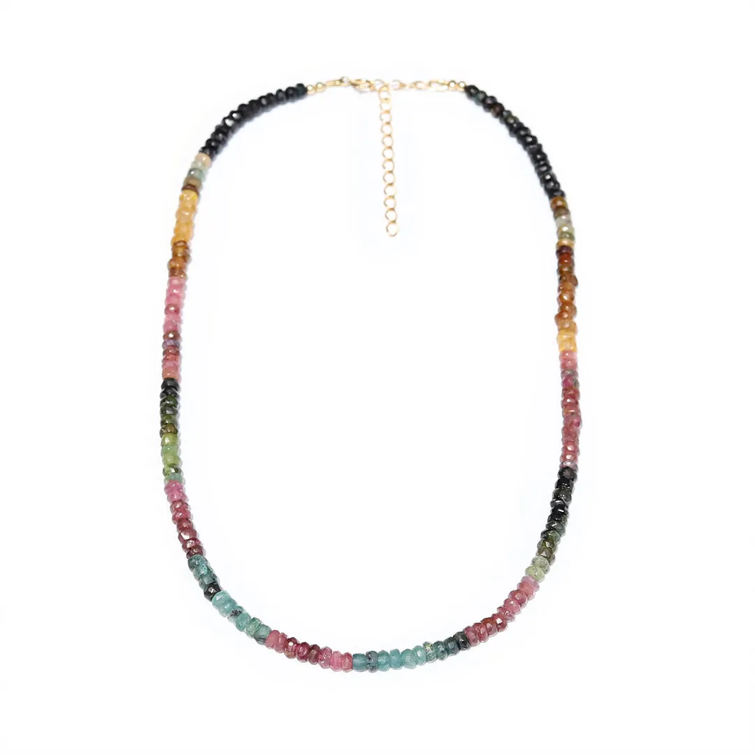 Watermelon Tourmaline Luxury Necklace