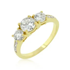 WildKlass Triplet Golden Wedding Ring