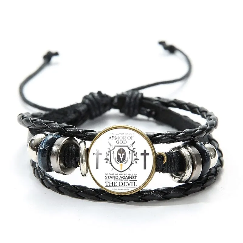 WWJD God Is The Strength Of My Heart Bible Verse Bracelet